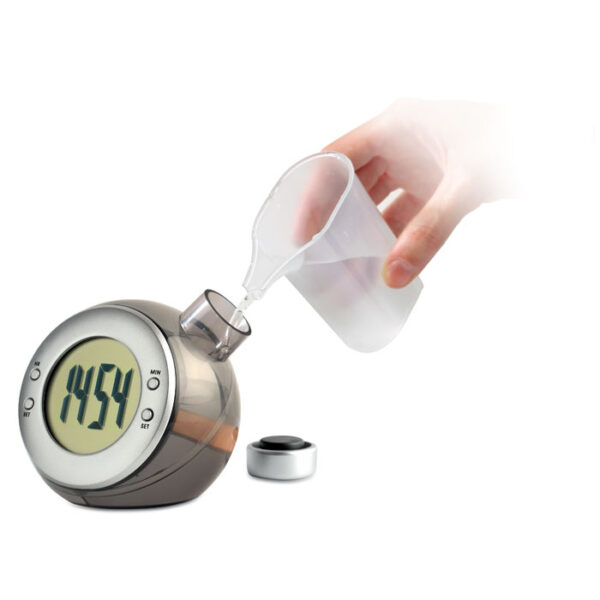 WATER POWERED LCD DESK CLOCK