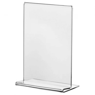 T-SHAPED CLEAR ACRILYC TABLETOP DISPLAY - FOR A4 SIZED PRINT
