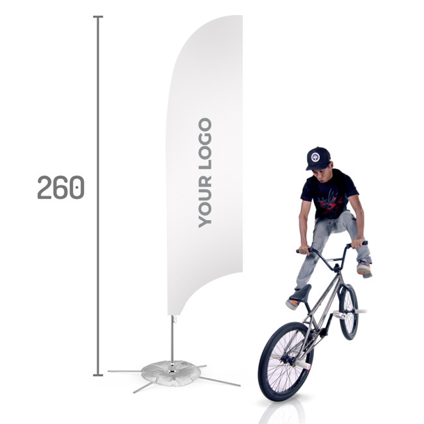 FEATHER FLAG S - PRINT SIZE 70X215 CM