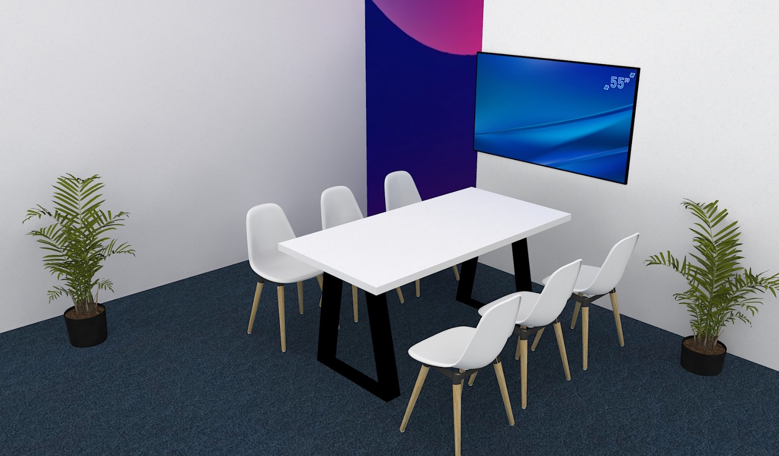 SET FOR MEETING ROOM 6 PAX