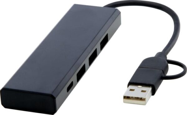 RISE RCS RECYCLED ALUMINIUM USB 2.0 HUB